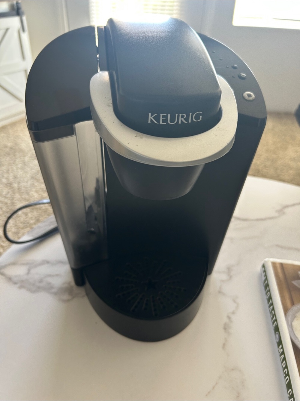 Keurig Single-Serve Coffee Brewer in Black and Silver Accents